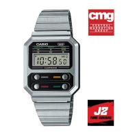 ราคา Casio A100WE 1A นาฬิกาข้อมือ ของแท้ Casio ประกันศูนย์ 1 ปี สายสแตนเลส ใส่ลำลอง ใส่ออกงาน รับประกันศูนย์ CMG 1 ปีเต็มพร้อมกล่องคู่มือใบรับประกัน (12498042579)
