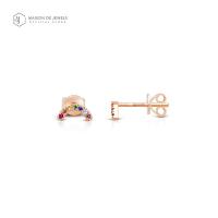 ราคา Maison de Jewels Oro Rainbow Stud Per Side ต่างหูทอง ทองแท้ 9K สายรุ้ง พลอยธรรมชาติ ต่างหูใส่ทุกวัน ต่างหูแบรนด์ (16416874701)