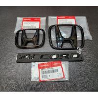 ราคา 1 ชุด โลโก้ HONDA ACCORD G10 2019 2023 สีดำเงา Black piano Hติดหน้ารถ และ ท้ายรถ โลโก้ Accord ติดท้าย G10 2020 2023 (22278571057)