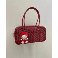 ราคา GOYARD กระเป๋าจัดงานแต่งงานกระเป๋าสีแดงของผู้หญิงแบบย้อนยุคพกพาได้ด้วยความจุขนาดใหญ่ใหม่2023ถุงเบสบอลไหล่ข้างใต้สำหรับเจ้าสาว (20683576678)