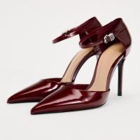 ราคา Za Ra สายรัดข้อเท้าแบบใหม่สำหรับผู้หญิงสายรัดส้นรองเท้าแบบปลายแหลมรองเท้าส้นสูงสไตล์ใหม่สีแดงสำหรับฤดูใบไม้ผลิรองเท้าส้นสูงรองเท้าแตะมีระดับสำหรับผู้หญิงจากสเปน (21856691096)