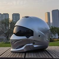 ราคา หมวกกันน็อคแมงป่องสีดำซามูไรมีสไตล์มีตำหนิหมวกกันน็อคครึ่งหัวสำหรับขี่มอเตอร์ไซค์ผู้ชายหมวกกันน็อคครึ่งหัวสำหรับขี่รถลาดตระเวนแนววินเทจ (21821414481)