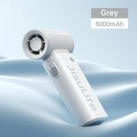 ราคา JISULIFE LIFE9 Portable Handheld Turbo Fan Mini USB Rechargeable Fan 12H Max Cooling Time 3600mAh Small Battery Personal Fan Pocket Fan with 5 Speeds for Women Men Travel Camping Outdoor (21807365051)