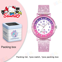 ราคา พร้อมกล่อง 38 มม แท้ 100 Sanrio นาฬิกา Hello Kitty สำหรับเด็กผู้หญิงนาฬิกาควอตซ์สายหนังกันน้ำสายอ่อนกันกระแทกของขวัญวันเกิด Cinnamoroll ของขวัญคริสต์มาส 2182 (21791271195)