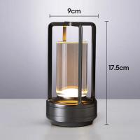 ราคา 3 สี โคมไฟตั้งโต๊ะ LED ไร้สายควบคุมแบบสัมผัส ห้องห้องนอนโคมไฟข้างเตียง ร้านอาหารโรงแรมโต๊ะบาร์ไฟตกแต่ง (21187420476)