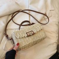 ราคา กระเป๋าสานใบเล็กแบบหิ้วสำหรับผู้หญิงกระเป๋าทรงสี่เหลี่ยมใบเล็กแบบสานแฟชั่นสำหรับฤดูร้อนแบบใหม่ปี2023กระเป๋าสะพายไหล่สะพายข้างเนื้อสัมผัสดีสไตล์ตะวันตก (21007422712)