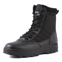 ราคา รองเท้าปีนเขา ทนทานสำหรับมืออาชีพกลางแจ้ง รองเท้าบู๊ตยุทธวิธีทหาร SWAT Boots รองเท้าบูทสูงสำหรับผู้ชาย (21350481775)