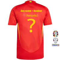 ราคา Spain เสื้อฟุตบอลทีมชาติสเปน เหย้า ยูฟ่า ยูโร Home Away UEFA Euro 2024 25 เสื้อฟุตบอลชาย (21764661543)