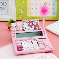 ราคา เครื่องคิดเลข ขนาดใหญ่ หน้าจอ 12 หลัก ลายคิตตี้ Hello Kitty ใช้ถ่าน AA 1ก้อน ใช้พลังงานแสงอาทิตย์ KT 2028A ได้ครบชุด สมุดโน๊ต ปากกา ตุ๊กตาคิตตี้ (15335256824)