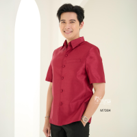 ราคา เสื้อผ้าไหมแพรทอง สีแดง (21131889878)