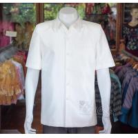 ราคา เสื้อผ้าไหมแพรทอง สีขาวงาช้าง ไซส์ 2XL (1198236662)