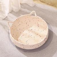 ราคา ที่นอนแมวสาน ตะกร้าแมวนอน ที่นอนหวายสาน ที่นอนหวายสาน เตียงแมว เบาะนอนแมว ของใช้แมว (21335508618)