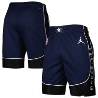 ราคา 2023 Mens New Original NBA Dallas Mavericks Heat pressed Statement Edition Swingman Jersey Shorts Navy Blue (19779640533)