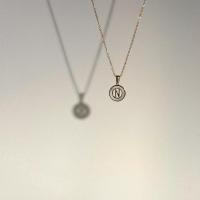 ราคา TheB Co Belva Necklace สร้อยตัวอักษรวงกลม (18429259567)