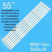 ราคา หลอดไฟ BACKLIGHT 55PUT6002S PHILIPS 55 5 ALTRON LTV 5503 PROVISION 55G6 SKT3 LTV 5505 6V 5 X 8Led Backlight strip 5 โคมไฟสําหรับ Phil ips 55 TV K550WDC1 A1 4708 K55WDC A213N01 55U5080 55PUF6092 471R1P