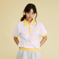 ราคา Closet Crush เสื้อโปโลทรงหลวมแต่งขอบสี สีเหลืองและครีม (21528357499)