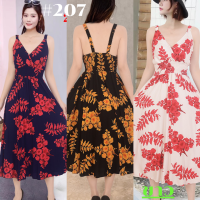 ราคา ชุดเดรส เดสยาวสายเดี่ยว ลายดอกย้อนยุคสวยมาก สม็อคหลังจั้มใต้อก ผ้าสปัน ใส่สบายไม่ร้อน ชุดเดรสแฟชั่น พร้อมส่ง (21128463573)