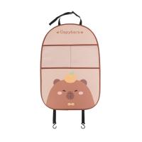 ราคา BEIBEI capibara toy ตุ๊กตาคาปิบารา แผ่นป้องกันการเตะ Capybara ป้องกันเบาะหลัง เครื่องหนังแท้ ทนต่อการสึกหรอ เบาะรองนั่งในรถ ที่ครอบเบาะนั่งด้านหลัง สัตว์การ์ตูน Capybara Car Seat Back Cover ภายในรถภาย