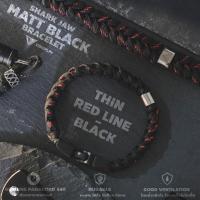 ราคา กำไลข้อมือ สร้อยข้อมือ รุ่น MATT BLACK แจ้งขนาดรอบข้อมือในแชท เชือกถัก PARACORD BY CORDPLAY (19414939939)