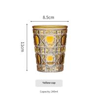 ราคา Costel แก้วแก้วคริสตัลแก้วที่ใช้ในครัวเรือน240มล ลายสก็อตสีวิสกี้ถ้วยน้ำฟองถ้วยน้ำเบาหรูหรา (21457119481)
