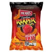 ราคา เฮอร์ ข้าวโพดอบกรอบรสพริกแคโรไลนา รีเปอร์ พริกที่เผ็ดสุดในโลก Herr Carolina Reaper Curl Corn Stix 184g (22129020877)