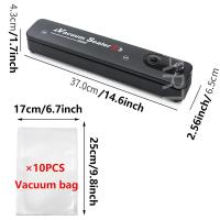 ราคา Vacuum Sealer Packaging Machine Food Vacuum Sealer With Free 10pcs Vacuum bags Household Vacuum Food Sealing (22273347767)