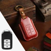 ราคา ซองหนังแท้ ใส่กุญแจรีโมทรถยนต์ รุ่นหนังกลับ Honda Accord All New City Smart Key 3 ปุ่ม (16830963737)