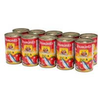 ราคา ปลากระป่องสามแม่ครัวปลาซาร์ดีนในซอสมะเขือเทศ เเบบฝาดึง1แพ็คมี10กระป่อง (21755033133)