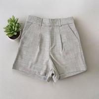 ราคา กางเกงขาสั้นผ้าโซดา งานตะขอหน้าซิปหน้าเอวสูง รหัส SODA (22099697425)