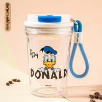 ราคา Disney กระติกน้ำเด็ก แก้วน้ำเก็บความเย็น ขวดใส 400ml แก้วกาแฟ ขวดน้ำเด็กไปโรงเรียน ขวดpet 16oz 400cc tyeso หูหิ้ว (22201332567)