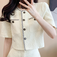 ราคา Suysuy พร้อมส่ง ชุดเซ็ท เสื้อแขนสั้น กางเกงขาสั้น ผ้าสปัน ลวดลายดอกไม้ กระเป๋าสองข้าง ใช้งานได้ กระดุมแต่งลายดอกกุหลาบ (22007523959)