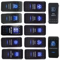 ราคา สปอทไล้ท์กันน้ำไฟตัดหมอกไฟท้าย12V 20A 5Pins บาร์ ARB 5P Push Rocker สวิตช์ปิดเปิดไฟ LED สีฟ้ารถขาย (8422840770)