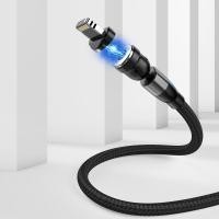 ราคา OWIRE 3 in 1 สายชาร์จ Magnetic Charging Cable for Micro USB Type C Lightning charging cable แข็งแรงทนทานไม่เสียง่ายแบตเต็มเร็วรองรับ Android ios (5603112917)