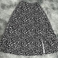 ราคา กระโปรงผ้าชีฟองลายเสือ กระโปรงฤดูร้อนยาวคลุมเข่า กระโปรงยาวสไตล์สาวเกาหลี กระโปรงผ้าชีฟอง แหวกข้าง (16634189822)