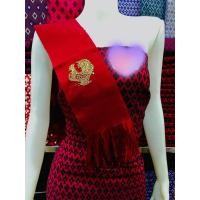 ราคา ผ้าสไบมอญ สไบ ปักลายหงส์ เป็นสัญลักษณ์ของชนชาติมอญ เป็นงานผ้าฝ้ายทอมือ ปักลายหงส์สีทอง มีหลาย สีให้เลือก สินค้าเฉพาะผ้าสไบนะคะ (20494583793)