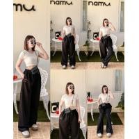 ราคา กางเกงวอร์มทรงกระบอกใหญ่ ปักเชอรี่WAWI อวบอ้วนใส่ได้สบาย (22233439993)