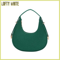 ราคา Lofty White กระเป๋าแฟชั่นสำหรับผู้หญิงกระเป๋าสะพายไหล่รักแร้กระเป๋าสะพายไหล่ขนาดเล็กกระเป๋าใต้วงแขนกระเป๋าคลัทช์กระเป๋าถือเรียบง่ายสำหรับฤดูร้อน (22256239817)