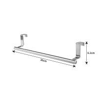 ราคา Over Door Tea Towel Holder Rack Bathroom Rail Cupboard Hanger Kitchen Bar Hook (14251404482)