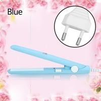 ราคา Clearance Sale 2 in 1 ที่หนีบผมมินิที่หนีบผมตรงเซรามิคทัวร์มาลีนแผ่นความร้อนแบนเซรามิคทัวร์มาลีนแผ่น Curler Sky Blue US Plug EU Plug intl (11024021281)