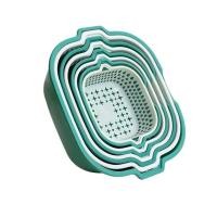 ราคา ตะกร้าล้างผัก ที่ล้างผัก ตะแกรงล้างผัก vegetable washing basket ตะกร้าล้างผักผลไม้2ชั้น กะละมังล้างผัก รูระบายน้ำ ตะกร้าสลัดน้ำ 3สี หลายขนาด Deebillion (18918512286)