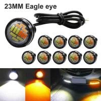 ราคา 2ชิ้น23มิลลิเมตร9วัตต์สีขาวตาเหยี่ยวไฟ LED Lampu Jalan ตอนกลางวัน (18692083301)
