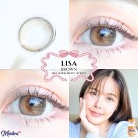 ราคา คอนแทคเลนส์ ขนาดกลาง Brown Gray Almond Lisa Montra (22032181751)