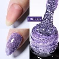 ราคา UR SUGAR Blue Color Rubber Base Gel Nail long Polish Gold Glitter Base Gel Top Coat Soak Off UV LED Gel Nail Art Varnish (18822776200)