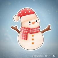 ราคา ตัวรีดติดกางเกง ตัวรีด ติดถุงผ้า ลายsnowman อาร์มติดเสื้อ มีกาวในตัว (18904770689)
