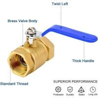 ราคา Brass Ball Valve 1 2 inch 3 4 inch 1 inch 1 5 inch 2 inch with lever (21973687965)