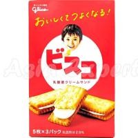 ราคา glico Bisco biscuit snack 1กล่อง 15ชิ้น มี 6 รสชาติ ขนมคุ๊กกี้ บิสกิต (19675135966)