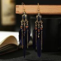 ราคา ต่างหูระย้าขนนกแบบยาวสไตล์โบฮีเมียนสำหรับผู้หญิงเคลือบทำมือสไตล์โบฮีเมียนสำหรับเครื่องประดับงานแต่งงานสาวเจ้าสาว (20702449137)