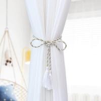 ราคา 120ซม พู่ผ้าม่าน Tieback ผ้าม่านหน้าต่างปมผูกผ้าม่านเชือกมือ เชือกเส้นใยทอสายคล้องบ้านม่านตกแต่งอุปกรณ์เสริม (9028145825)