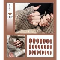 ราคา การดูแลเล็บขัดแต่งเล็บปลอม 24 ชิ้นขัดแต่งเล็บปลอม เล็บปลอมสำหรับสุภาพสตรี ขัดเล็บปลอม (22226039618)