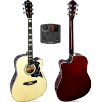 ราคา ส่งทุกวัน กีต้าร์โปร่งไฟฟ้า kazuki Deluxe DLKZ 41CE เคลือบเงา กีต้าร์โปร่ง 41นิ้ว กีตาร์โปร่งไฟฟ้า Kazuki Deluxe (15110517993)